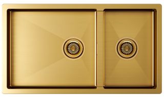 Мойка кухонная Paulmark Gerberg PM227844-BG брашированное золото